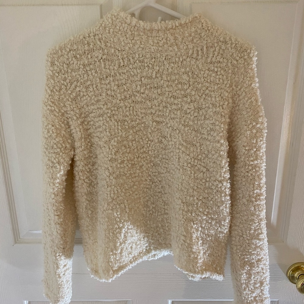 Ivory Woman’s Cowl Neck Bubbles Sweater